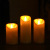 Oblique Swing Double Light Luminous LED Electronic Candle Three-Piece Set Simulation Flame Smoke-Free Double Light Christmas Fake Candle