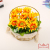 Sunflower Flower Basket Decorative Rattan Picnic Portable Dried Flower and Fake Flower Flower Arrangement Basket Qingming Festival Flower Basket Flower Pot