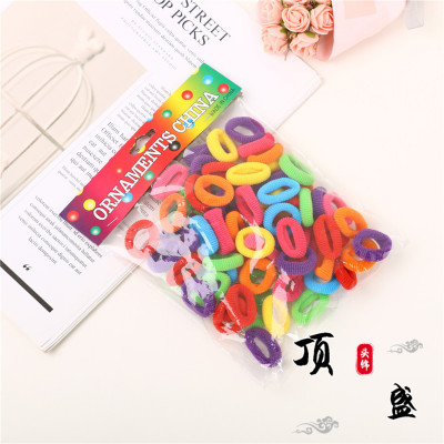 Candy Color Seamless Towel Ring High Elastic Solid Color Hair Band Small Hair Rope Hair-Binding Rubber Band Hair Accessories