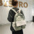 Schoolbag Female Korean High School Student Cotton Harajuku Ulzzang Junior High School Student Contrast Color Backpack College Students' Backpack