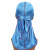 New Monochrome Silk Satin Long Tail Braid Pirate Hat Elastic Toque Chemotherapy Hat Silky Durag