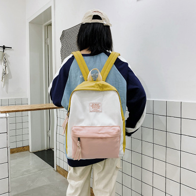 BF Style Vintage Style Girl's Schoolbag Mild Female College Student Korean Retro Campus Simple and Versatile Mori Style Backpack
