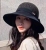Sun Hat Women's Sun Protection Wide Brim Summer UV Protection Fashion All-Match Japanese Style Thin Breathable Face Cover Sun Hat