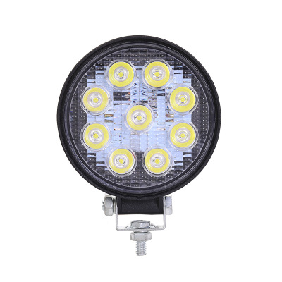 Special Offer Car Modification Work Light off-Road Vehicle Spotlight Light round Thin Auxiliary Spotlight 27wled
