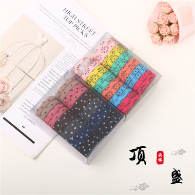 Fashion Rubber Band Hair Band Hair-Binding Highly Elastic Rubber Band Thick Tie-up Hair Female Colored Hair Band