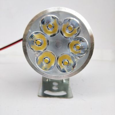 Modified Motorcycle Electric Car Super Bright Headlight External Led6 Bead Lamp Yellow Light