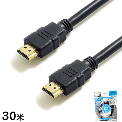 Version 1.4 Black & Slick-Surfaced Leather HDMI Cable Dual True Ring Support 3D High Definition Multimedia Cable