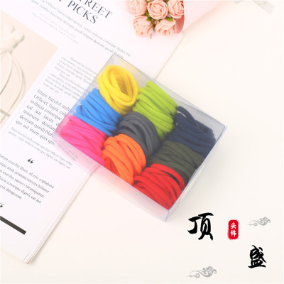 Korean Basic Elastic Hair Ring Candy Color Headband Fine Rubber Band Hair Rope Rubber Band Stylish Hair Accessories