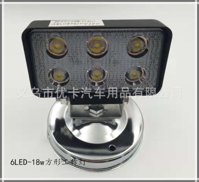 Front Fog Lamp Vehicle Working Light Engineering Vehicle off-Road Vehicle Beach Lamp 6led18w6 Beads 10-80V Fog Lamp