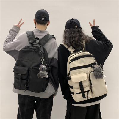 Korean Style Ins Style Schoolbag Women's Simple All-Match College Style Mori Style Student Backpack Cute Girl Girls Travel Backpack