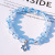 Six-Pointed Star Cracked Cystal Crystal Bracelet Female Candy Color Stall Hot Sale Colored Glaze Fresh Beaded Bracelet