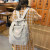 INS Japanese Girl Heart Fruit Embroidery Student Cute School Handbag Korean Fresh Preppy Style Backpack