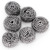 Household Large Size Stainless Steel Wire Ball Washing Scrubber Pot Bowl Cleaning Ball Kitchen Supplies Steel Wire Ball No Slag 6 Pieces