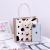 New Canvas Bear Handbag 2021 New Cartoon Cute Portable Canvas Bag out Portable Lunch Bag