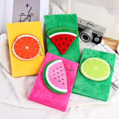 Cotton Plush Notebook Cartoon Creative Diary Book Series Cute Personality Notebook Coin Purse Notepad