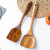 Monthly Sales Thousand Pieces Teak Long Handle Wooden Turner Acacia Mangium Spatula Household Kitchenware Sheng Soup Spoon Wooden Spatula Customization