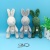 Personalized Joint Rabbit Small Pendant Cute Bunny Diamond Keychain Plush Fabric Doll Bag Accessories Girl