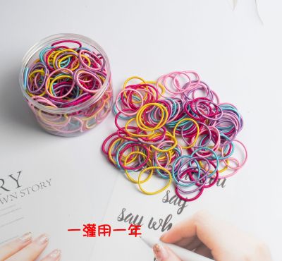 Color Children's Rubber Band 200 Pieces Filling Baby Candy Color Hair Accessories Do Not Hurt Hair Girls Hairtie All-Match Hair Band