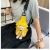 Canvas Bear Chest Bag Cartoon Cute Girl's Backpack Mobile Phone Bag Cloth Bag