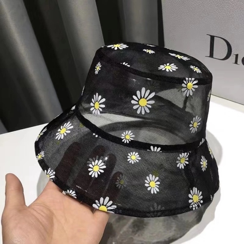 new mesh bucket hat women‘s summer and autumn fresh breathable thin little daisy sun hat sunshade bucket hat