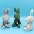 Personalized Joint Rabbit Small Pendant Cute Bunny Diamond Keychain Plush Fabric Doll Bag Accessories Girl
