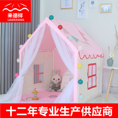 Cross-Border Factory Customized Children's Tent Game House Girl Princess Bed Baby Sleeping Indian Toy House