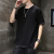 2021 Summer Cotton and Linen Ice Silk Short Sleeve T-shirt Men's Fashion Fashion Brand Clothes with Handsome Men's Half Sleeve Shirt
