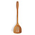 Japanese-Style Solid Wood Wooden Spatula Paint Non-Stick Pan Wooden Turner Fried Egg Slotted Turner Three-Hole Shovel with Long Handle Wooden Thin Shovel