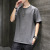 2021 Summer Cotton and Linen Ice Silk Short Sleeve T-shirt Men's Fashion Fashion Brand Clothes with Handsome Men's Half Sleeve Shirt