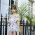 5-8 Years Old Girls' One-Piece Swimsuit Toddler Children Teens Color Cute Princess Dress Swimsuit Factory Direct Supply