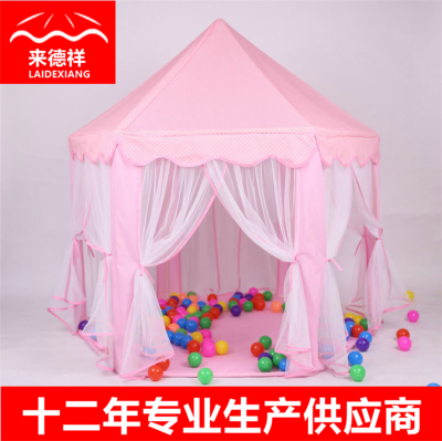 Children's Tent Indoor Tulle Hexagonal Tent Baby Decoration Game House Princess Game Castle Children's Tent