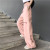 Korean Ins Trendy Retro Pink Love Jeans Casual Straight-Leg Mop Pants Loose Wide Leg Daddy Pants Women