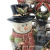 Ceramic Crafts Ornaments Santa Claus Snowman Candle Holder High Temperature Glaze Kiln