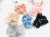 Gauze Transparent Printing Hair Ring Pearl Nail Headdress Flower Hair Rope Large Intestine Ring Released Circle Children Student Rubber Headband Head Rope