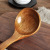 Huahong Boutique Wooden Spoon 26cm Painted Wooden Long Handle Large Curved Spoon Cormu Soup Spoon Korean Style Kitchenware Wholesale