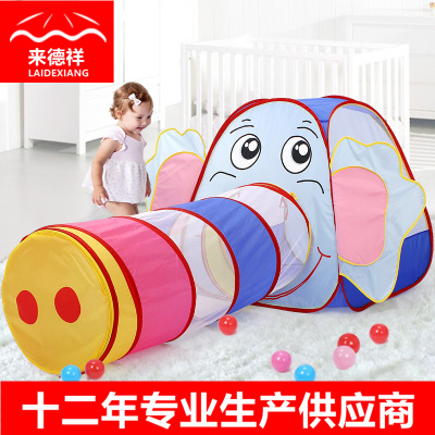 Free Shipping Cartoon Elephant Toys for Babies and Children Tunnel Climbing Tube Baby Play Game House Ocean Ball Pool Children's Tent