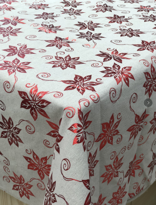 Linen Fabric Ironing Hongjin Christmas Tablecloth Christmas Holiday Party Table Cloth Cover Cloth Coffee Table Rectangular