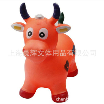 Jumping Horse Large PVC Color Painted Cartoon New Manniu Deer Kindergarten Children Inflatable Horse