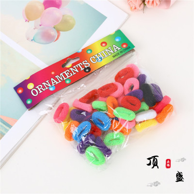 Towel Hair Band Elegant Color Hair Band Thick Head Rope Female Candy Color Rubber Band Hair-Binding Large Intestine Ring Hair Band