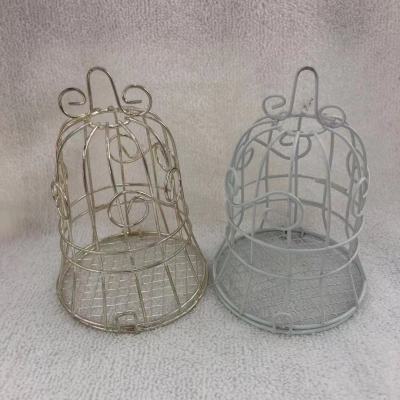 European-Style Wedding Bell White Iron Metal Candy Box Iron Box White Bird Cage Xi Candy Box Heart-Shaped Pumpkin Car