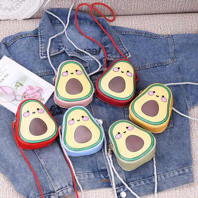 2021 New Toddler Cartoon Change Purse Fruit Crossbody Children's Bags Boys and Girls Cute Jewelry Satchel