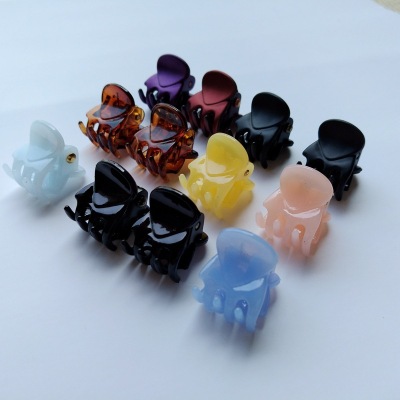 Women's Black Plastic Small Jaw Clip Korean Style Headdress Hair Claws Bang Clip Hairpin Barrettes Small Gift Wholesale