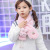 Children's Scarf Autumn and Winter New One-Piece Rabbit Warm Keeping Girls Plush Cute Princess Boys Baby Bib Sets