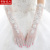 Bride Wedding Dress White Long Type Gloves Korean Style Elegant Lace Satin Short Red Hook Finger Wedding Accessories
