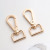 Factory Direct Sales High Quality Zinc Alloy Key Ring Bags Accessories Thickened Snap Hook Buckle D Tail Electroplating Color Retention