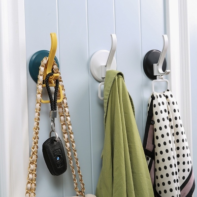 J85-Disc Large Clothes Hook Hook Punch-Free Door Hanger Clothes Invisible Bathroom Clothes Hook Clothes Hook Hanger Clothes Cap Storage Hook