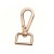 Factory Direct Sales High Quality Zinc Alloy Key Ring Bags Accessories Thickened Snap Hook Buckle D Tail Electroplating Color Retention