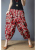 Cotton and Linen Trousers Women's 2021 Summer New Loose Retro Printing Wide-Leg Harem Pants plus Size Casual Ankle-Length Knickerbockers