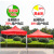 Factory Direct Sales Outdoor Canopy Awning Shed Rainproof Four Sides Warm Protection Cloth Night Market Stall Square Big Umbrella
