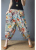 Cotton and Linen Trousers Women's 2021 Summer New Loose Retro Printing Wide-Leg Harem Pants plus Size Casual Ankle-Length Knickerbockers